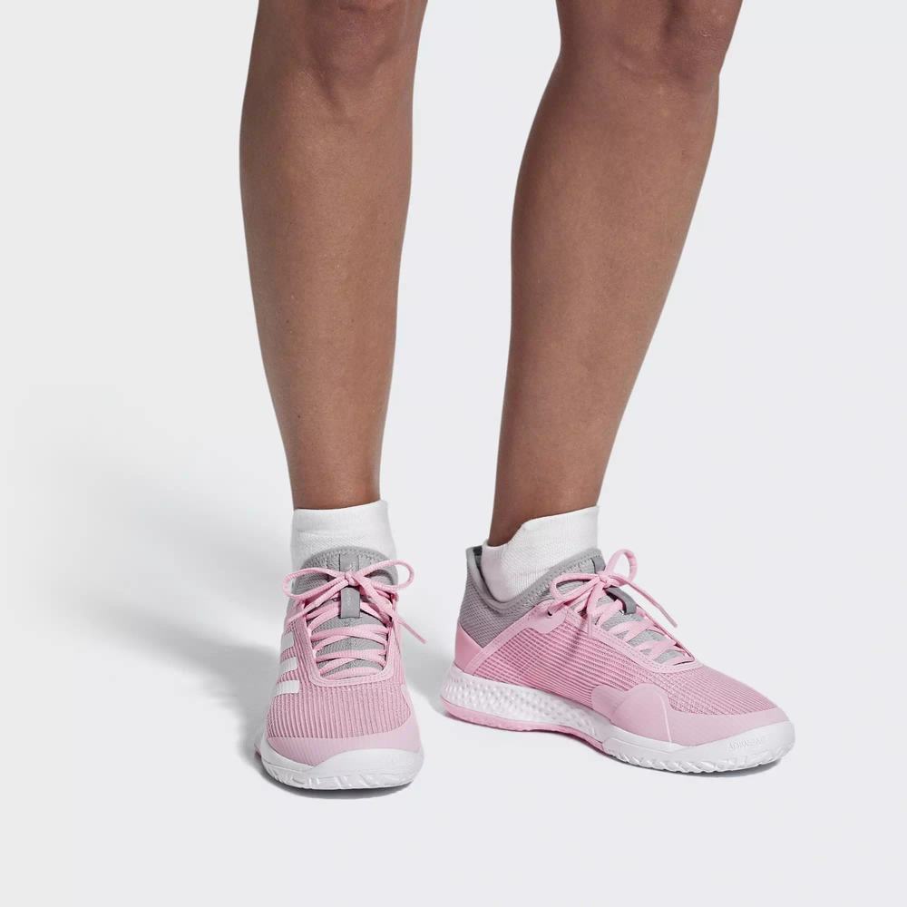 Adidas Adizero Club Zapatillas De Tenis Grises Para Mujer (MX-87410)